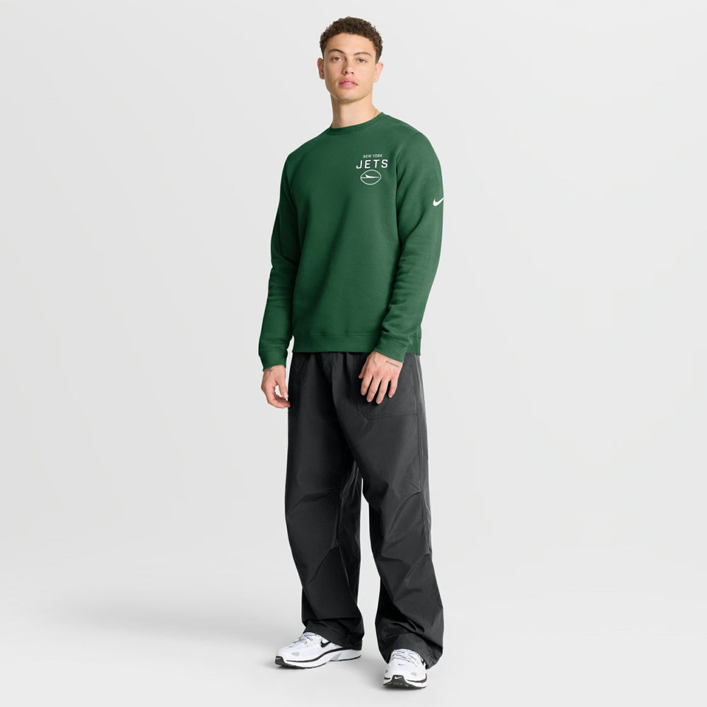 New York Jets Primetime Club Fleece Pullover Sweatshirt Green | Nike for Sale