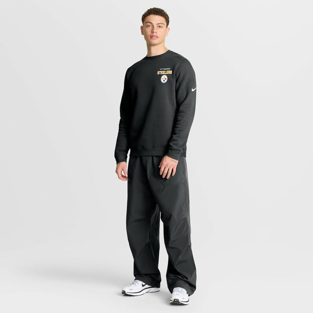 Pittsburgh Steelers Primetime Club Fleece Pullover Sweatshirt Black | Nike for Sale