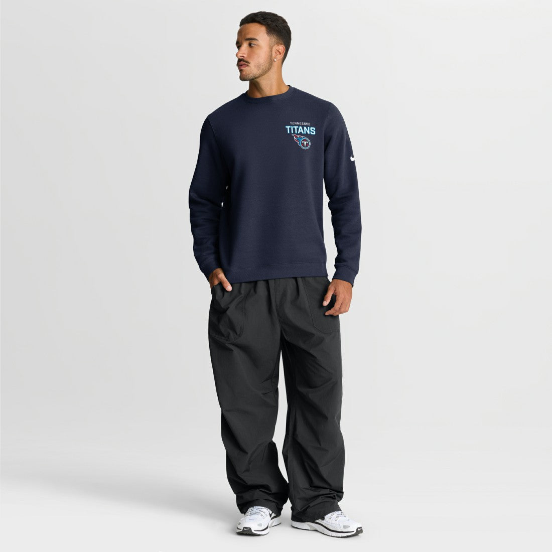 Tennessee Titans Primetime Club Fleece Pullover Sweatshirt Navy | Nike for Sale