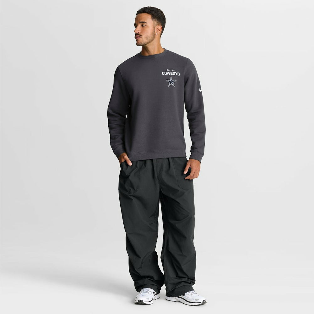 Dallas Cowboys Primetime Club Fleece Pullover Sweatshirt Anthracite | Nike for Sale