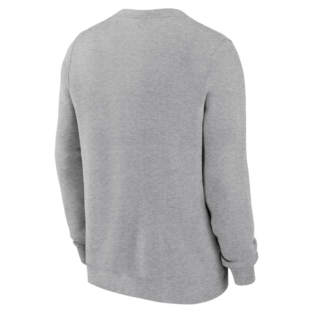Houston Texans Primetime Club Fleece Pullover Sweatshirt Heather Gray | Nike for Sale
