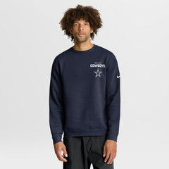 Dallas Cowboys Primetime Club Fleece Pullover Sweatshirt Navy | Nike for Sale