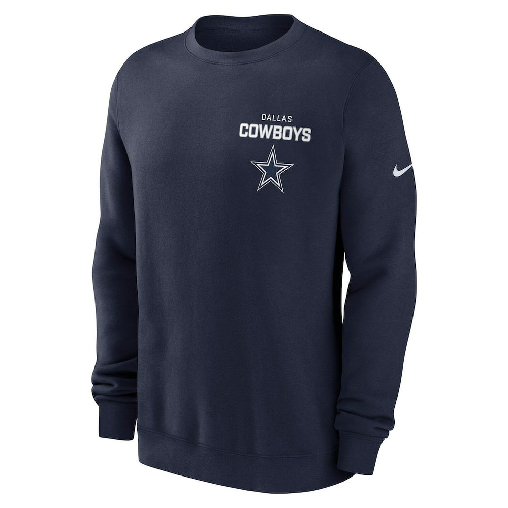 Dallas Cowboys Primetime Club Fleece Pullover Sweatshirt Navy | Nike for Sale