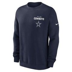 Dallas Cowboys Primetime Club Fleece Pullover Sweatshirt Navy | Nike for Sale