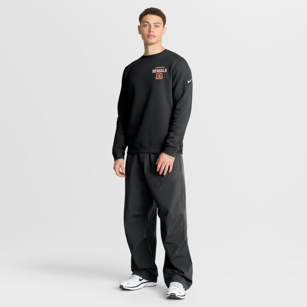 Cincinnati Bengals Primetime Club Fleece Pullover Sweatshirt Black | Nike for Sale