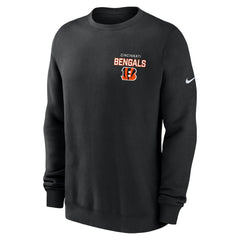 Cincinnati Bengals Primetime Club Fleece Pullover Sweatshirt Black | Nike for Sale