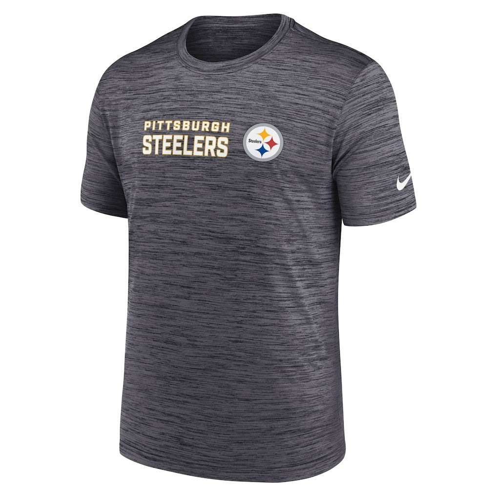 Pittsburgh Steelers Big & Tall Primetime Reverse Play Velocity Performance T-Shirt Black | Nike for Sale