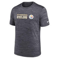 Pittsburgh Steelers Big & Tall Primetime Reverse Play Velocity Performance T-Shirt Black | Nike for Sale