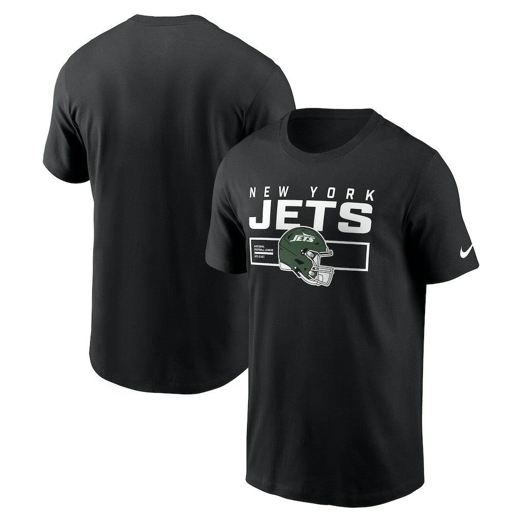 New York Jets Primetime Helmet Essential T-Shirt Black | Nike for Sale