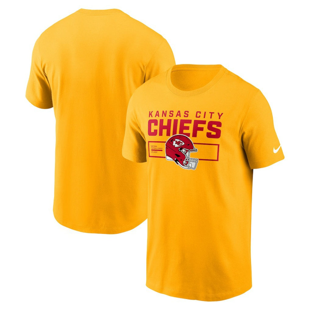 Kansas City Chiefs Primetime Helmet Essential T-Shirt Gold | Nike for Sale