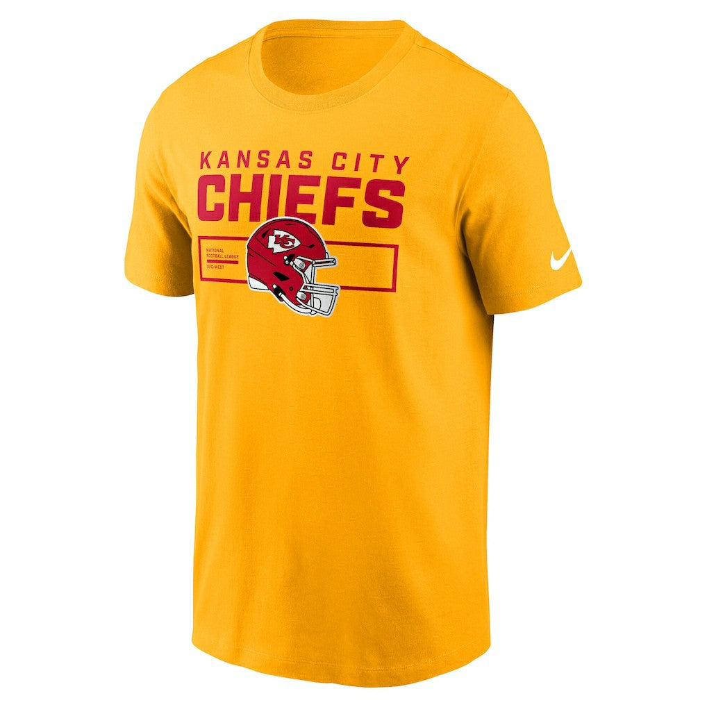 Kansas City Chiefs Primetime Helmet Essential T-Shirt Gold | Nike for Sale