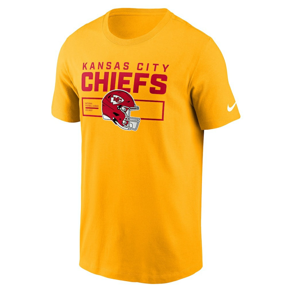 Kansas City Chiefs Primetime Helmet Essential T-Shirt Gold | Nike for Sale