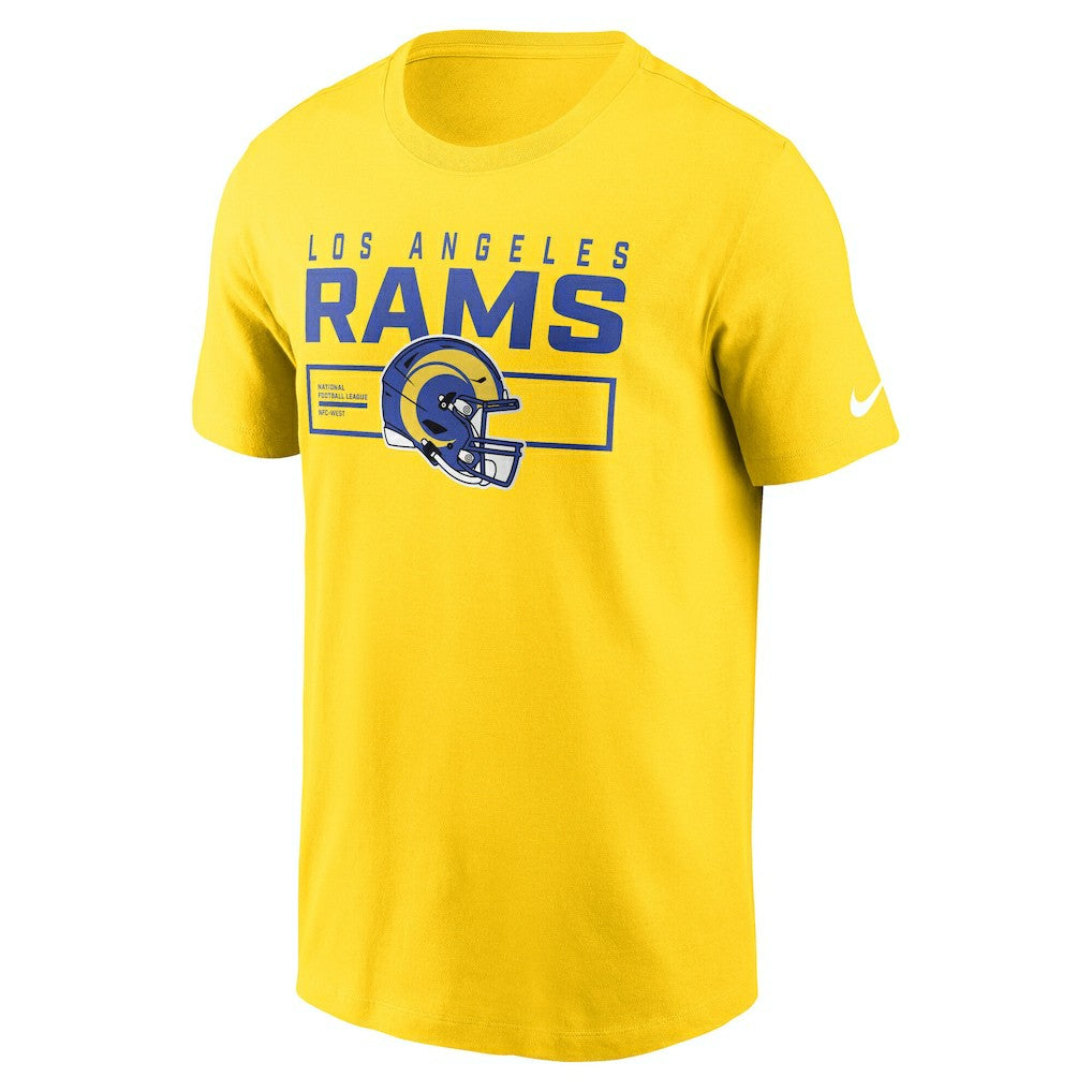 Los Angeles Rams Primetime Helmet Essential T-Shirt Gold | Nike for Sale