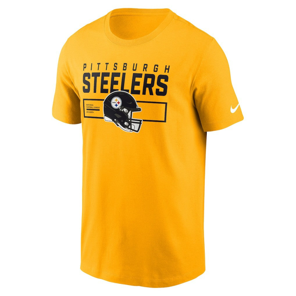 Pittsburgh Steelers Primetime Helmet Essential T-Shirt Gold | Nike for Sale