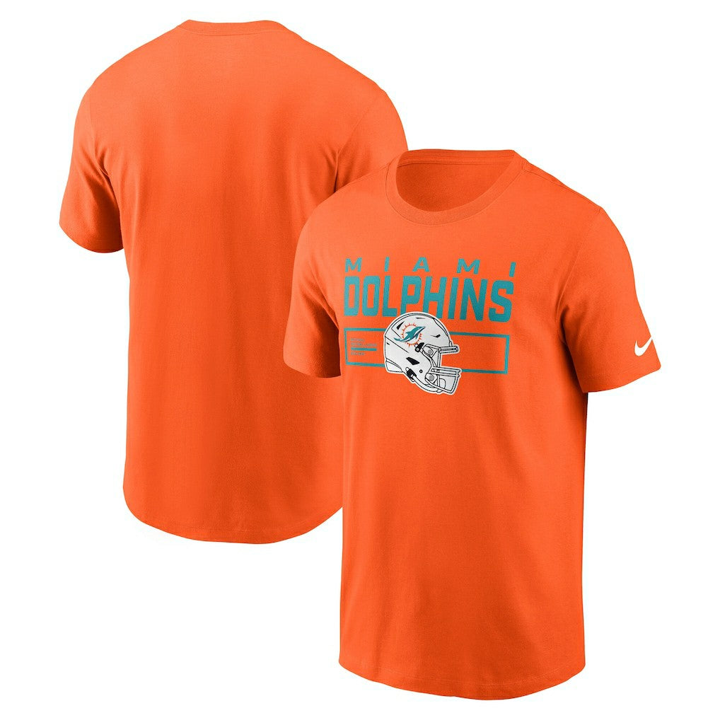 Miami Dolphins Primetime Helmet Essential T-Shirt Orange | Nike for Sale