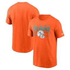 Miami Dolphins Primetime Helmet Essential T-Shirt Orange | Nike for Sale