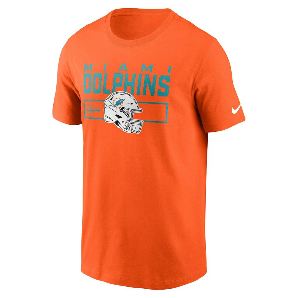Miami Dolphins Primetime Helmet Essential T-Shirt Orange | Nike for Sale