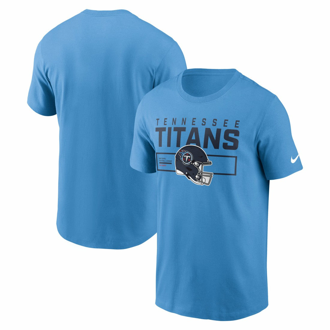 Tennessee Titans Primetime Helmet Essential T-Shirt Light Blue | Nike for Sale