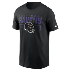 Baltimore Ravens Primetime Helmet Essential T-Shirt Black | Nike for Sale