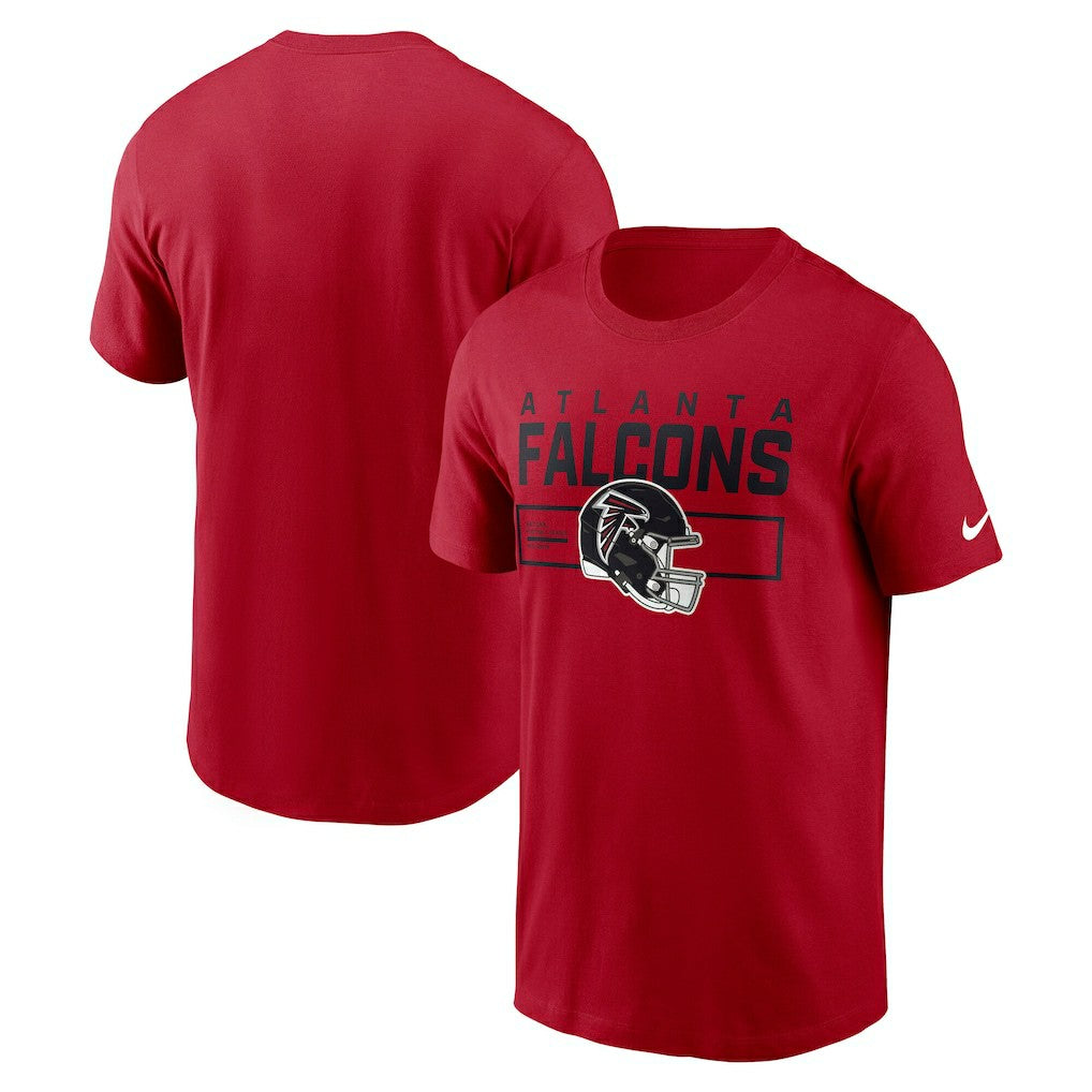 Atlanta Falcons Primetime Helmet Essential T-Shirt Red | Nike for Sale