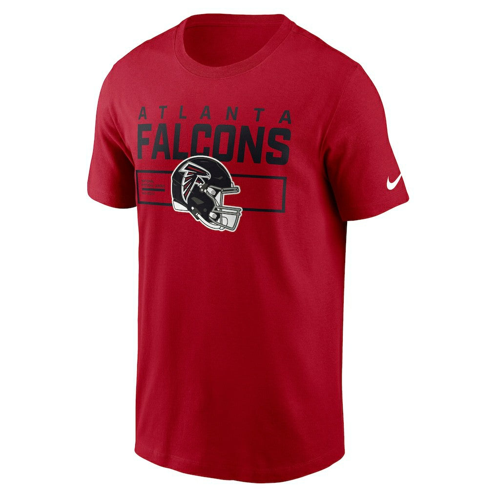 Atlanta Falcons Primetime Helmet Essential T-Shirt Red | Nike for Sale