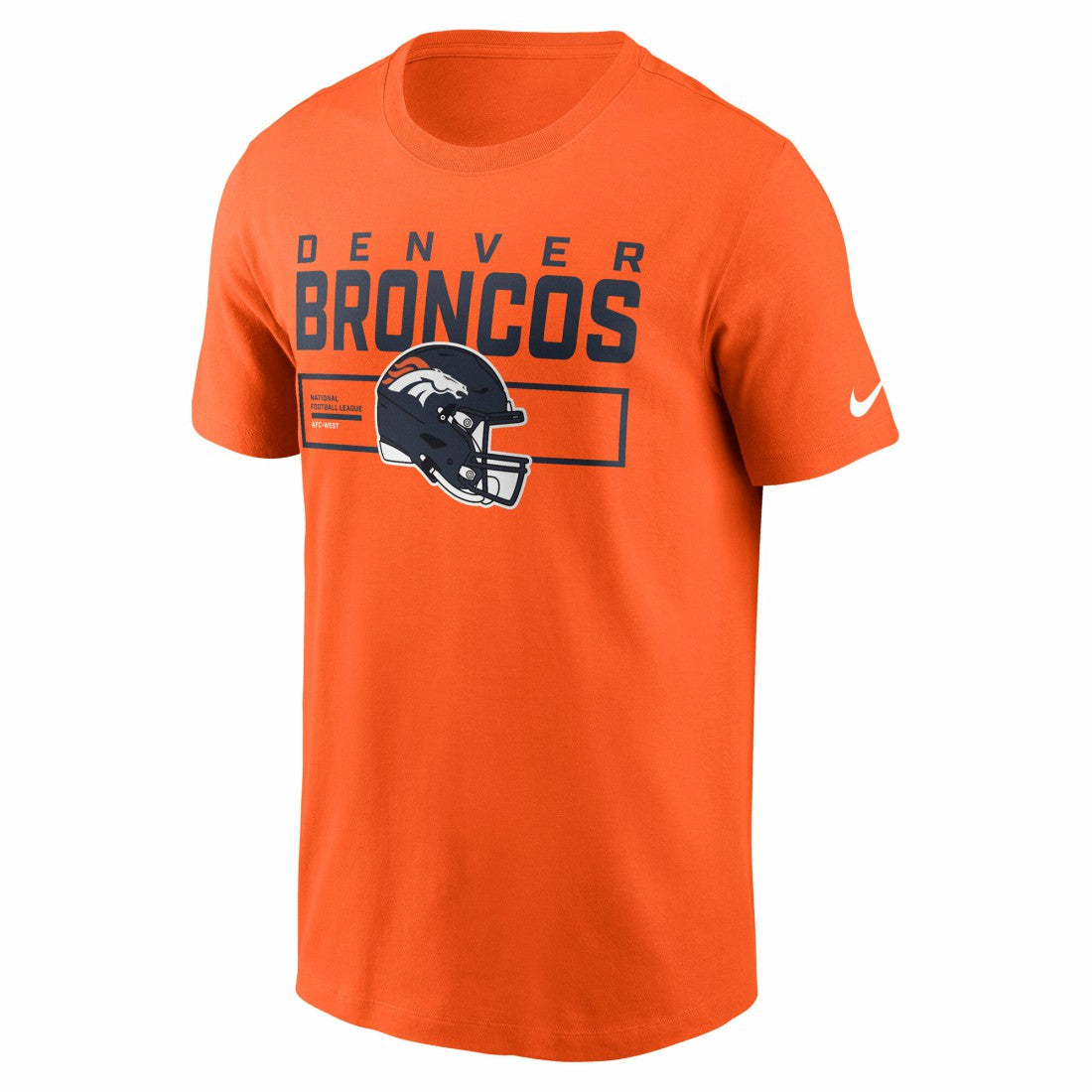 Denver Broncos Primetime Helmet Essential T-Shirt Orange | Nike for Sale