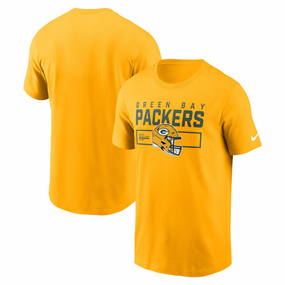 Green Bay Packers Primetime Helmet Essential T-Shirt Gold | Nike for Sale