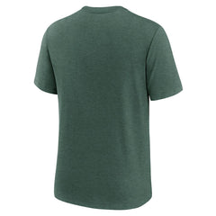 New York Jets Long Pass Tri-Blend T-Shirt Heather Green | Nike for Sale