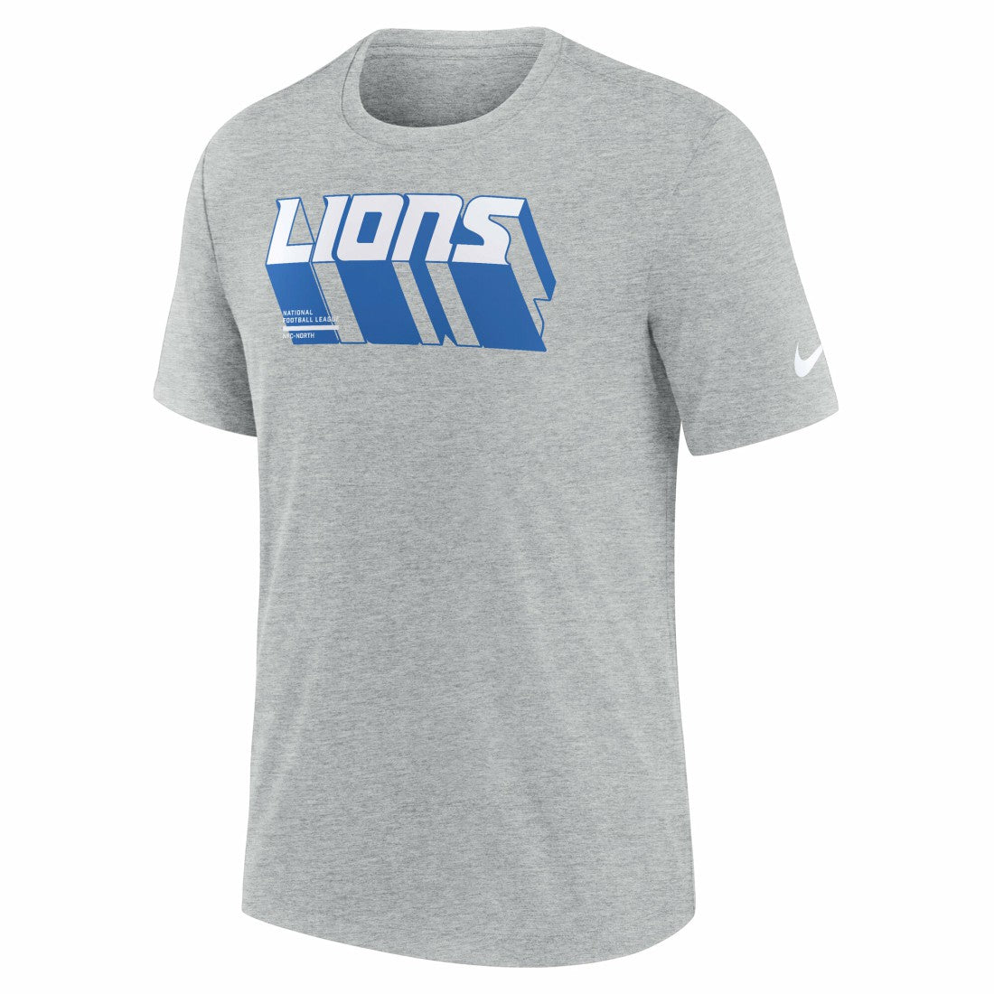 Detroit Lions Long Pass Tri-Blend T-Shirt Heather Gray | Nike for Sale