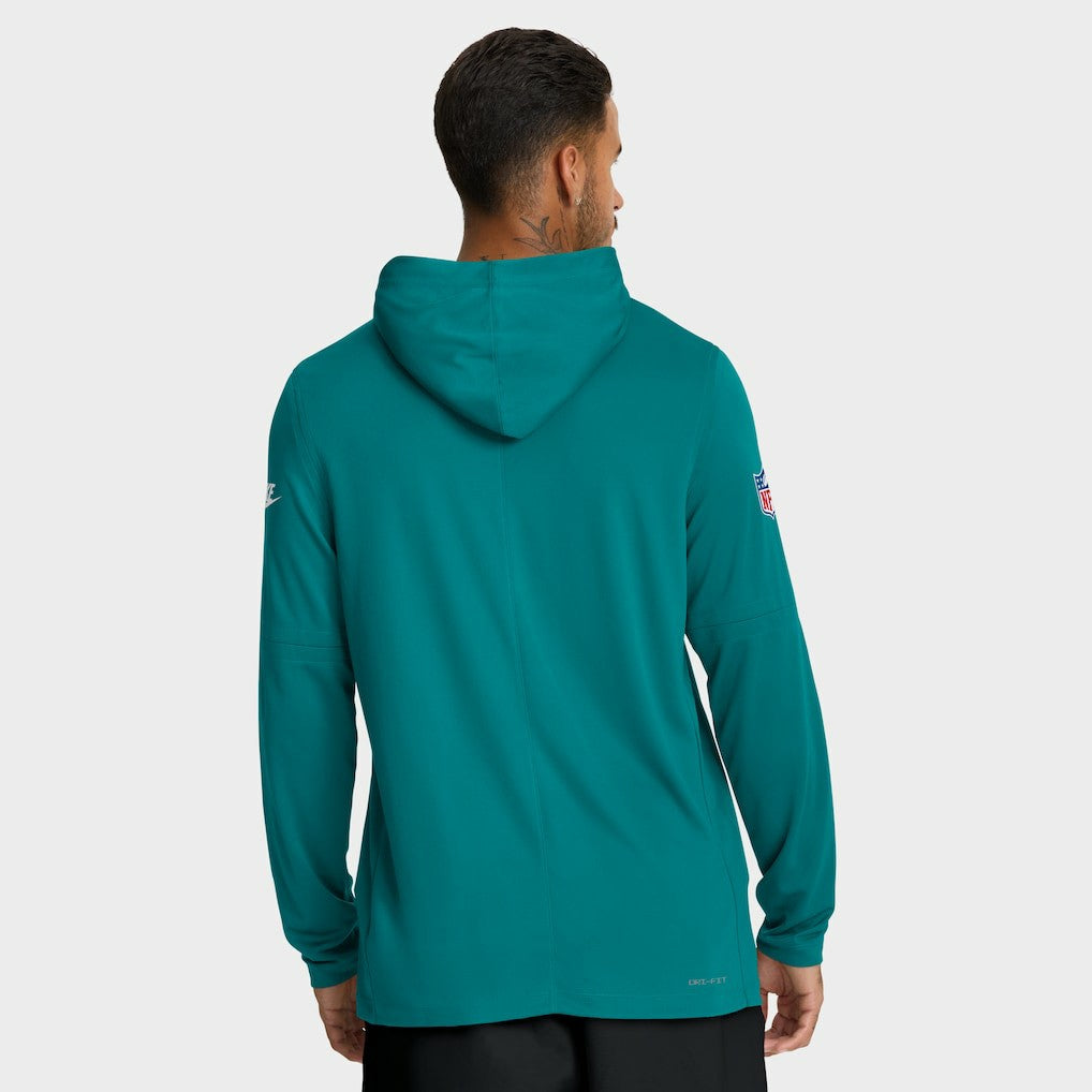 Miami Dolphins Big & Tall Alt Pack Dri-FIT Long Sleeve Hoodie T-Shirt  Aqua | Nike for Sale