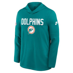 Miami Dolphins Big & Tall Alt Pack Dri-FIT Long Sleeve Hoodie T-Shirt  Aqua | Nike for Sale
