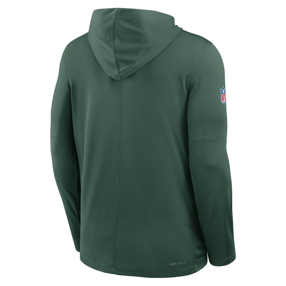 Green Bay Packers Big & Tall Sideline Dri-FIT Long Sleeve Hoodie T-Shirt Green | Nike for Sale