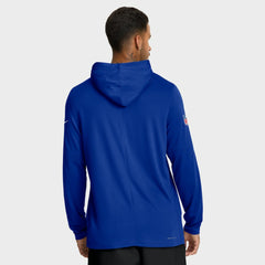 Buffalo Bills Big & Tall Sideline Dri-FIT Long Sleeve Hoodie T-Shirt Royal | Nike for Sale