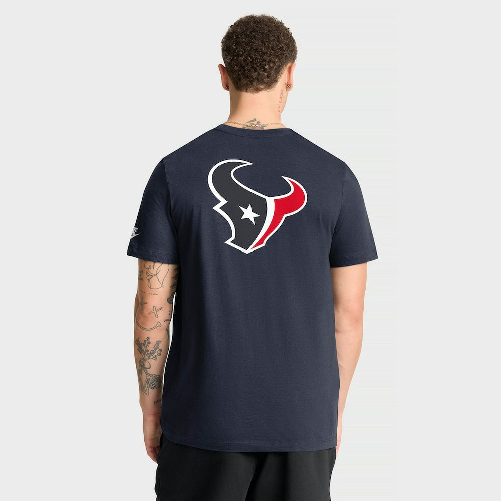 Houston Texans Rewind Front and Back Hit Essential T-Shirt Navy | Nike for Sale