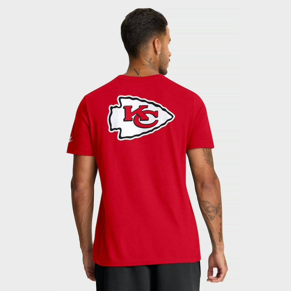 Kansas City Chiefs Rewind Front and Back Hit Essential T-Shirt Red | Nike for Sale