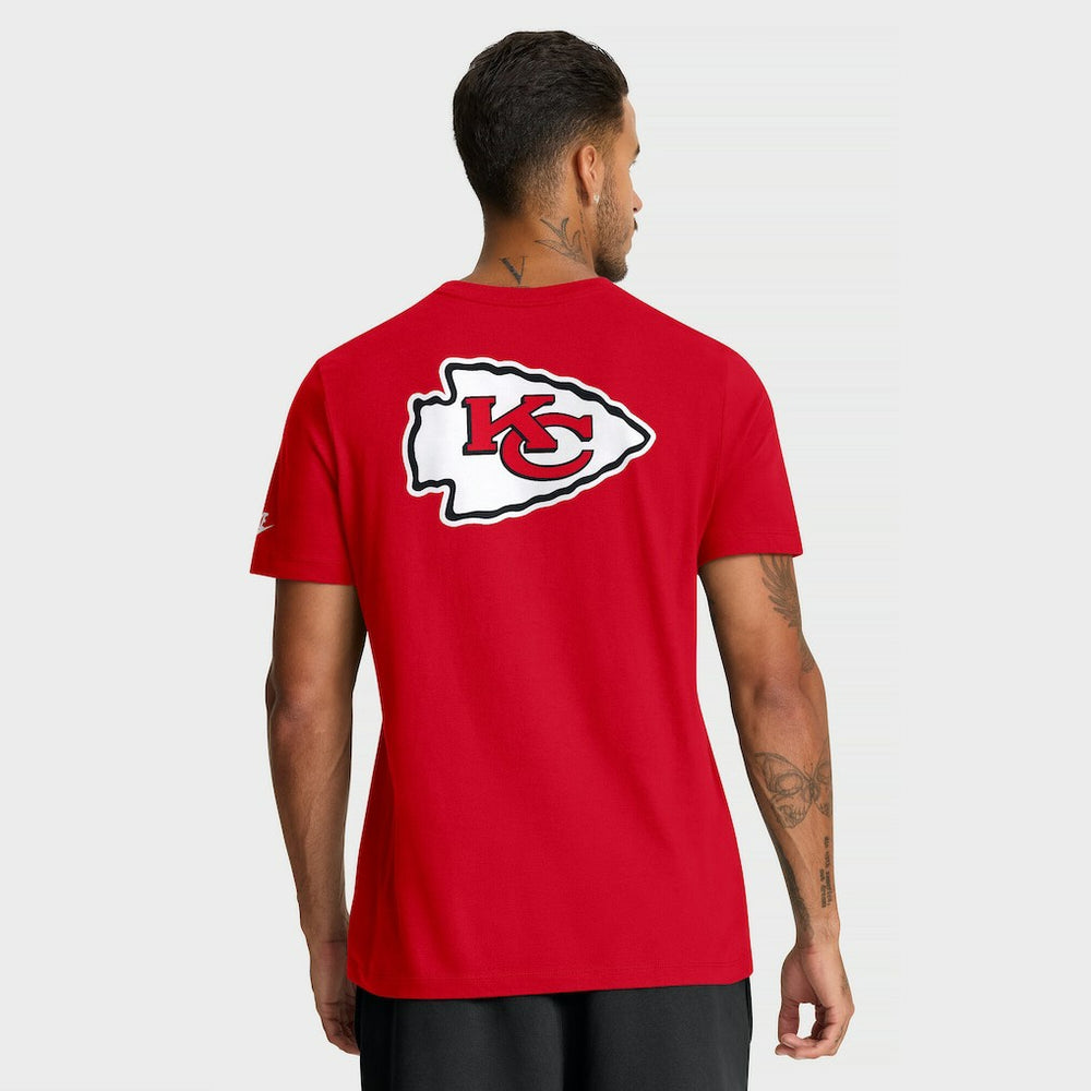 Kansas City Chiefs Rewind Front and Back Hit Essential T-Shirt Red | Nike for Sale