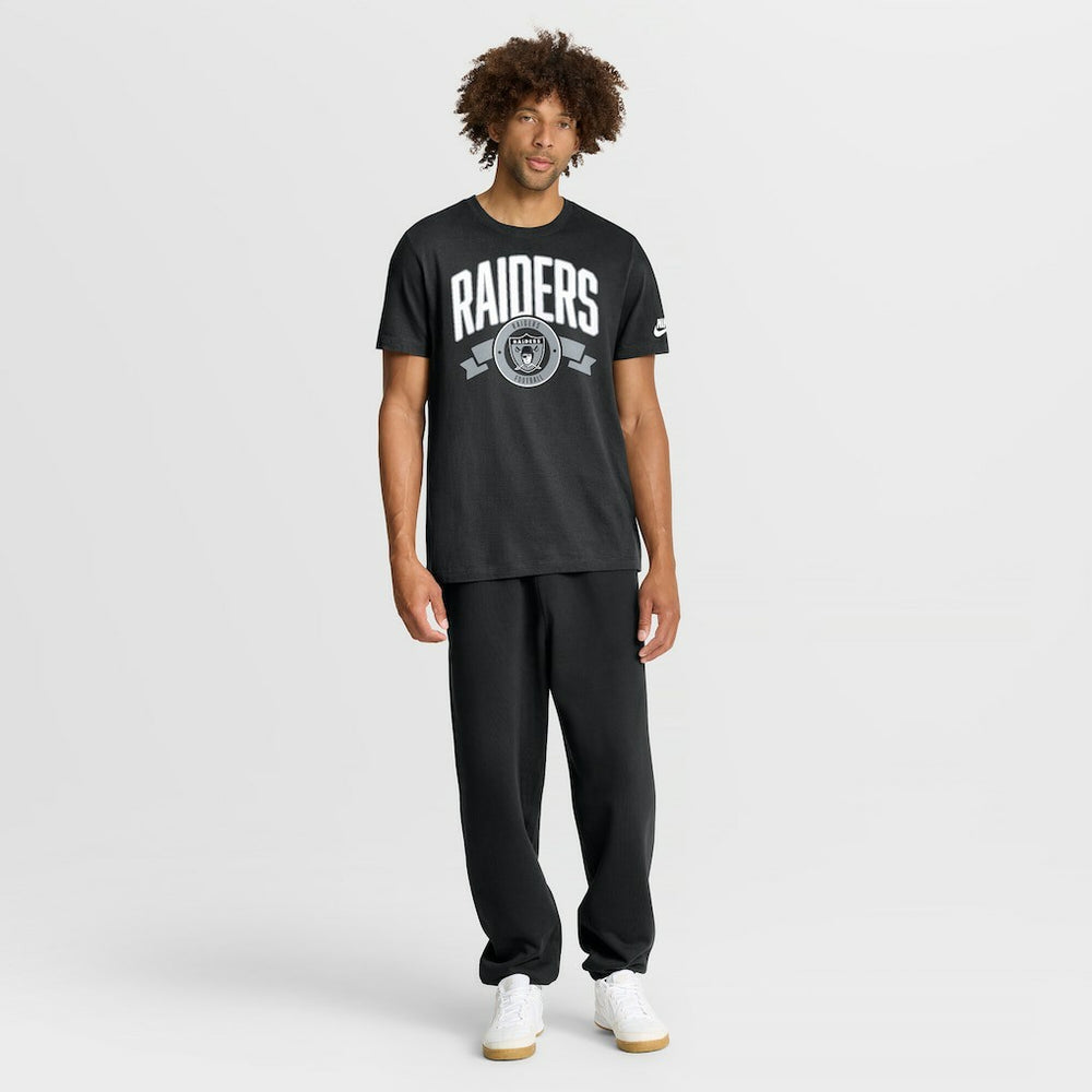 Las Vegas Raiders Rewind Front and Back Hit Essential T-Shirt Black | Nike for Sale
