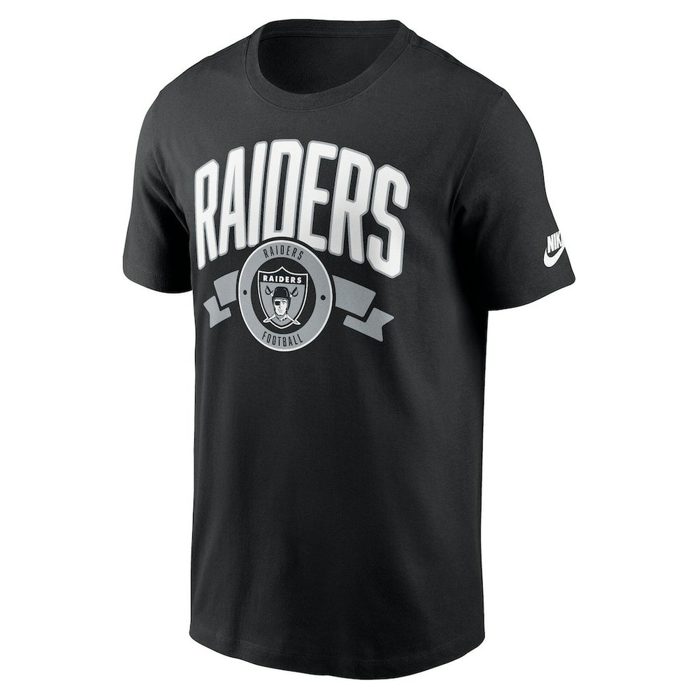 Las Vegas Raiders Rewind Front and Back Hit Essential T-Shirt Black | Nike for Sale