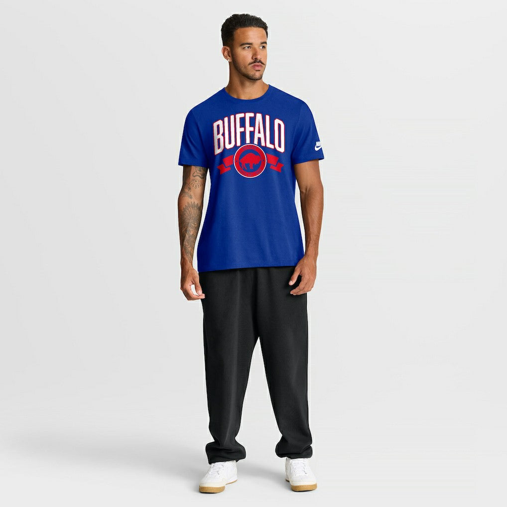 Buffalo Bills Rewind Front and Back Hit Essential T-Shirt Royal | Nike for Sale