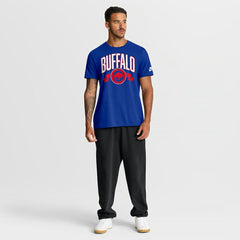 Buffalo Bills Rewind Front and Back Hit Essential T-Shirt Royal | Nike for Sale