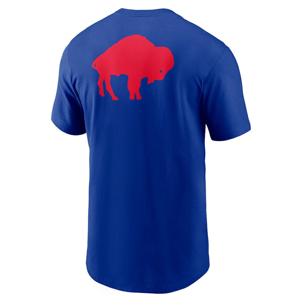 Buffalo Bills Rewind Front and Back Hit Essential T-Shirt Royal | Nike for Sale