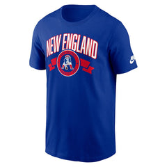 New England Patriots Rewind Front and Back Hit Essential T-Shirt Royal | Nike for Sale