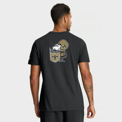 New Orleans Saints Rewind Front and Back Hit Essential T-Shirt Black | Nike for Sale