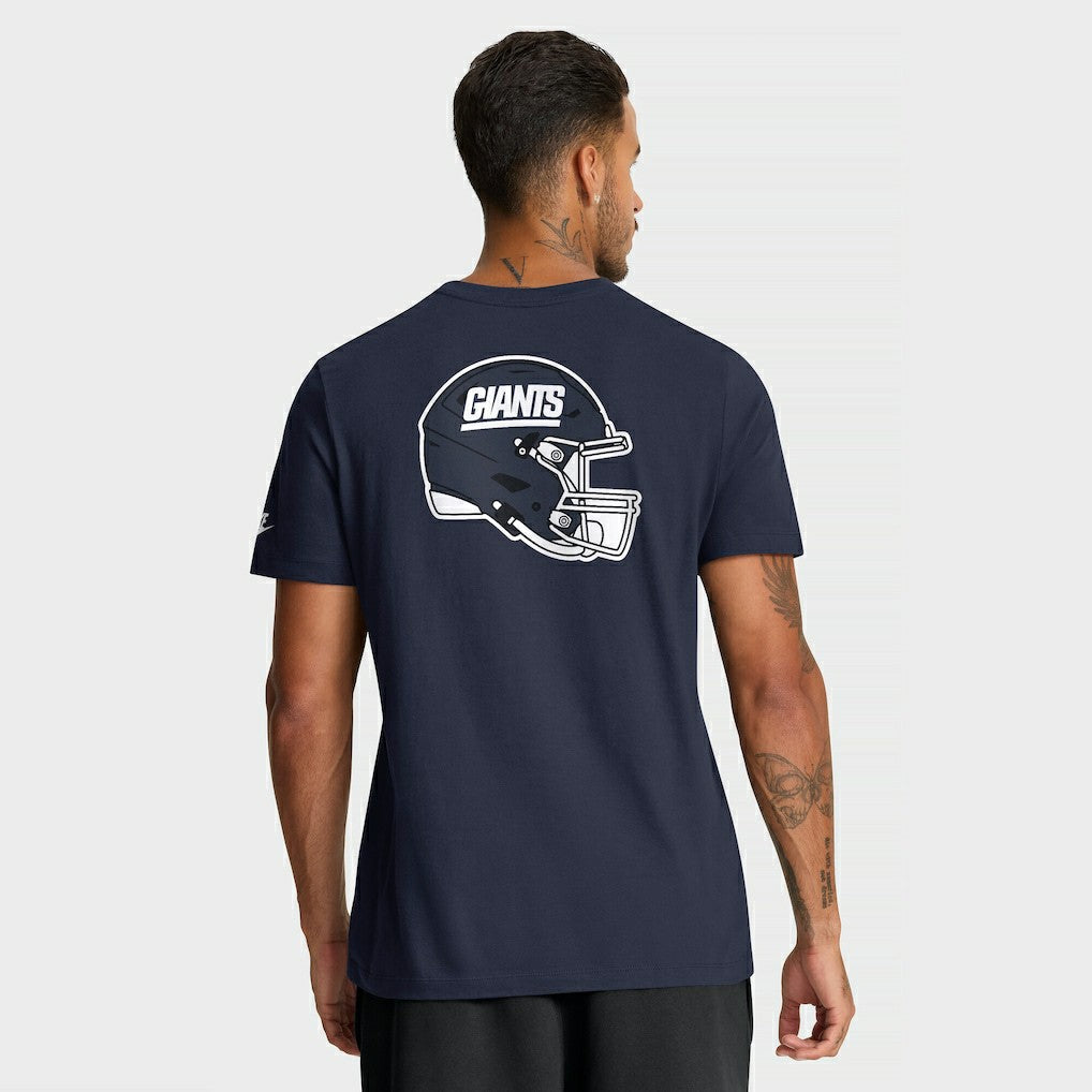 New York Giants Rewind Front and Back Hit Essential T-Shirt Navy | Nike for Sale