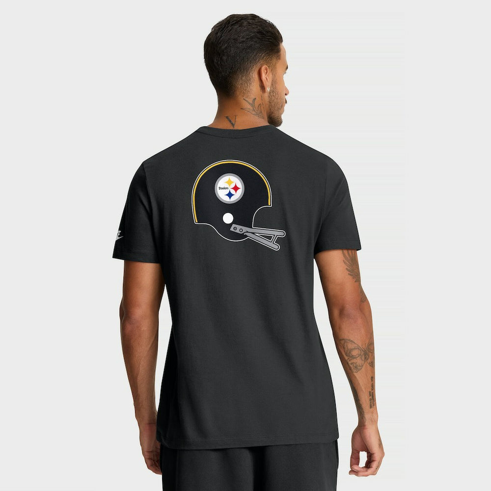 Pittsburgh Steelers Rewind Front and Back Hit Essential T-Shirt Black | Nike for Sale