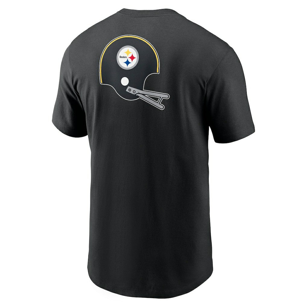 Pittsburgh Steelers Rewind Front and Back Hit Essential T-Shirt Black | Nike for Sale