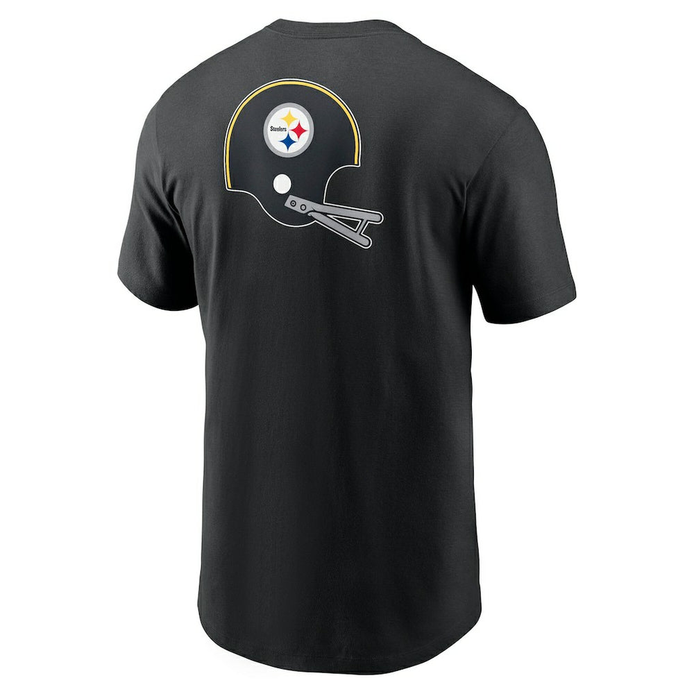Pittsburgh Steelers Rewind Front and Back Hit Essential T-Shirt Black | Nike for Sale