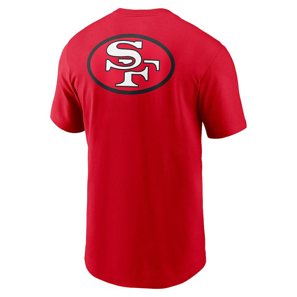 San Francisco 49ers Rewind Front and Back Hit Essential T-Shirt Scarlet | Nike for Sale