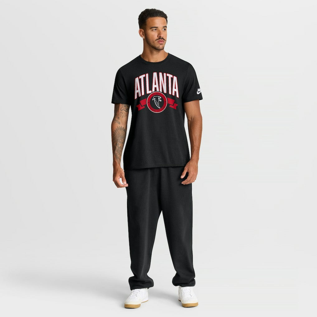Atlanta Falcons Rewind Front and Back Hit Essential T-Shirt Black | Nike for Sale