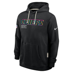 Kansas City Chiefs Tall 2025 NFL Crucial Catch Sideline Standard Issue Dri-FIT Hoodie Black | Nike for Sale